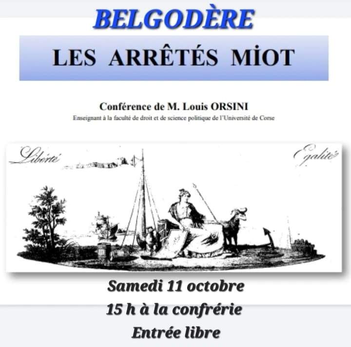 conférence de M. Louis Orsini sur les Arrêtés Miot
